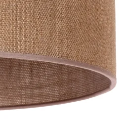 Lampeskærm Roller, lysebrun, Ø 50 cm, højde 24 cm