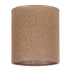 Lampeskærm Roller, lysebrun, Ø 13 cm, højde 15 cm