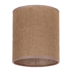 Lampeskærm Roller, lysebrun, Ø 13 cm, højde 15 cm