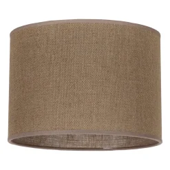 Lampeskærm Roller, lysebrun, Ø 25 cm, højde 18 cm