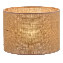 Lampeskærm Roller, lysebrun, Ø 25 cm, højde 18 cm