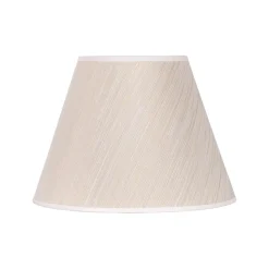 Lampeskærm Sofia Højde 21 cm, hvid/guldstrip