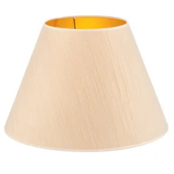 Lampeskærm Sofia Højde 31 cm, hvid/guldstrip