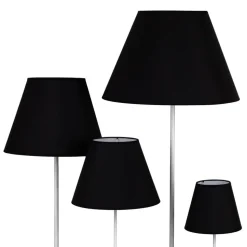 Lampeskærm Sofia Højde 25 cm, sort/hvid