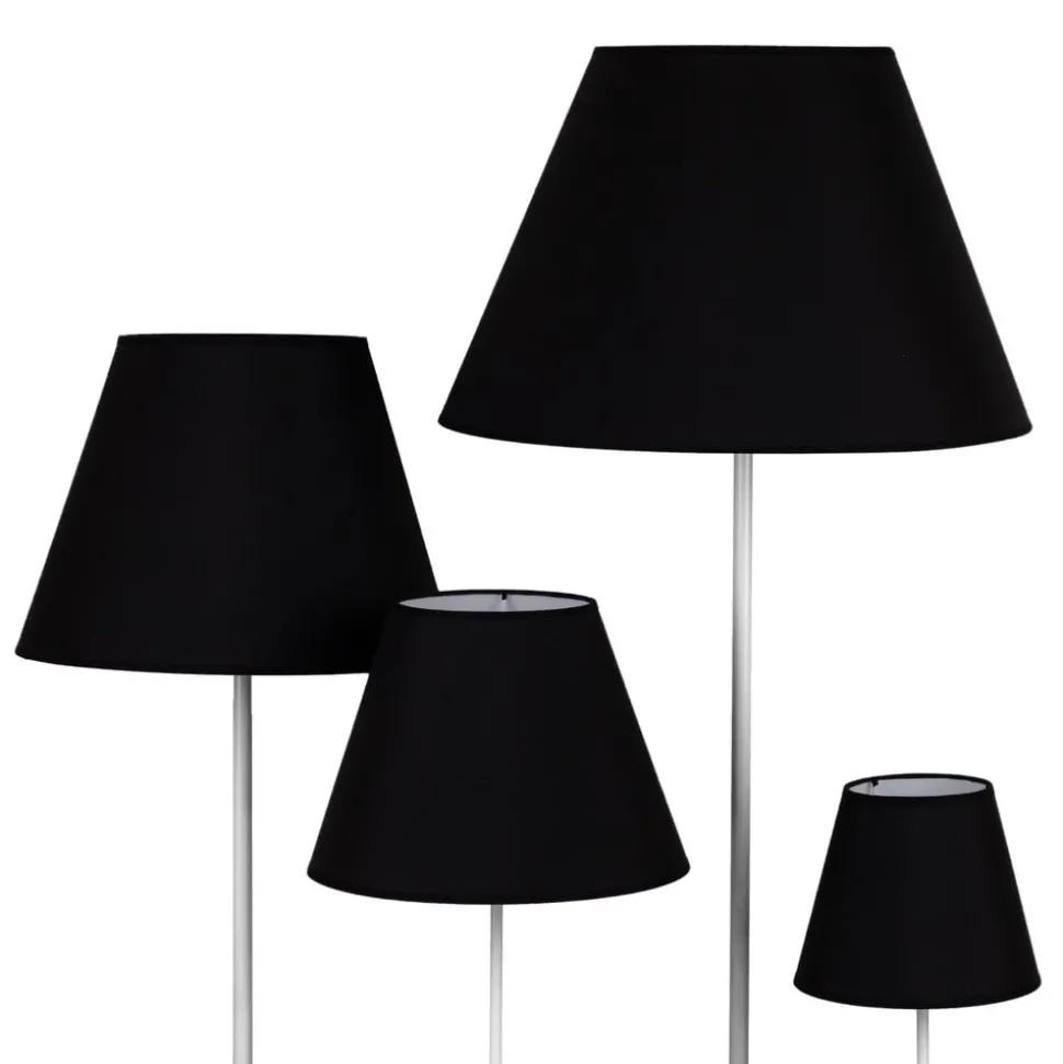 Lampeskærm Sofia Højde 31 cm, sort/hvid