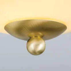 Landhaus loftlampe, messing creme blå, Ø 21 cm