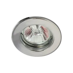Lavvolt indbygningsspot Tim, fast, krom-mat