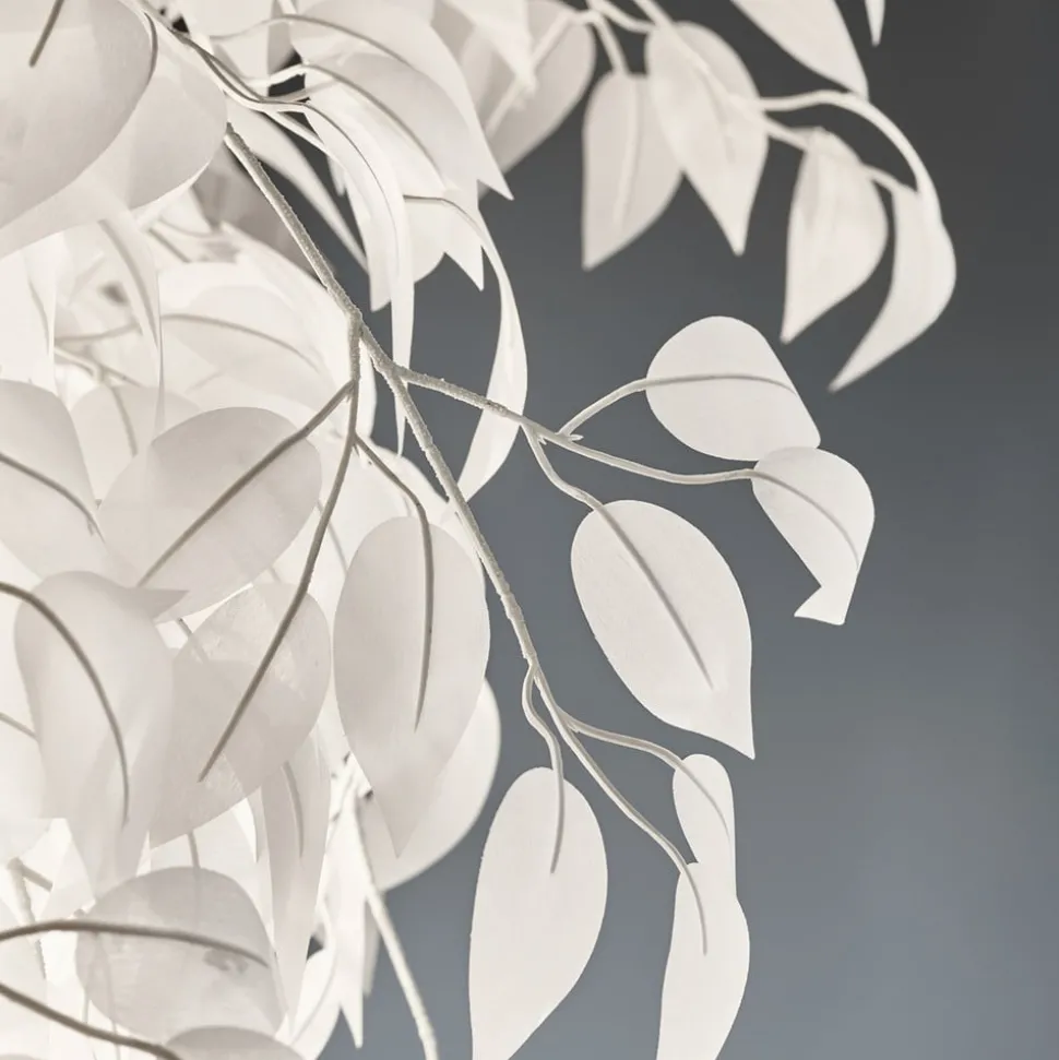 Leavy gulvlampe, højde 180 cm, krom/hvid, metal/plast