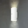 LED-akkudrevet udendørs væglampe, hvid, sensor, op/ned