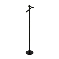 LED-akku-gulvlampe 10460BK, sort, højde 127 cm, CCT 2 lyskilder