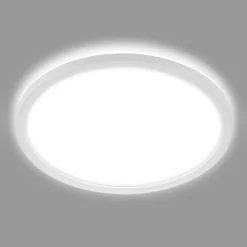 LED-badeværelsesloftlampe Slim Drip, hvid, Ø 42 cm