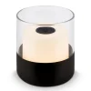 LED-batteri-bordlampe 7438 IP44 dæmper, sort