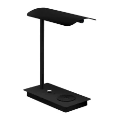 LED-bordlampe Arenaza, dæmpbar, QI, sort