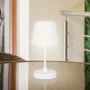 LED-bordlampe Campi, genopladeligt batteri, dæmpbar, hvid