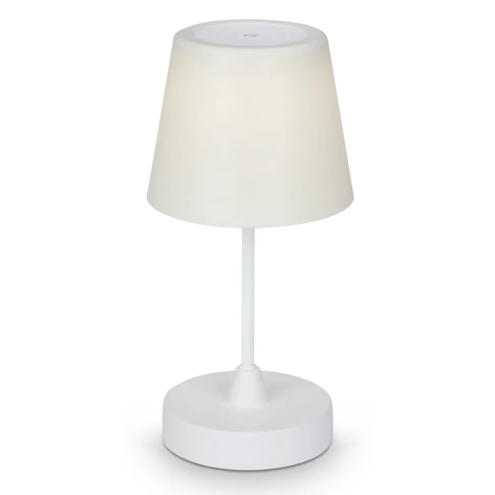 LED-bordlampe Campi, genopladeligt batteri, dæmpbar, hvid