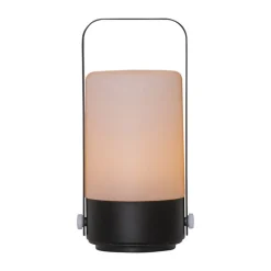 LED-bordlampe Flame Lantern, bærbar, batteri