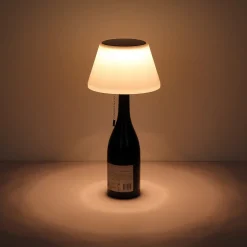 LED-bordlampe 36000 flasketop hvid plast