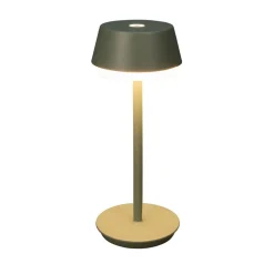 LED-bordlampe Lyon, grøn/grå, IP54, dæmper, CCT, RGB