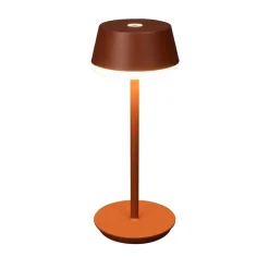 LED-bordlampe Lyon, terracotta, IP54, dæmper, CCT, RGB