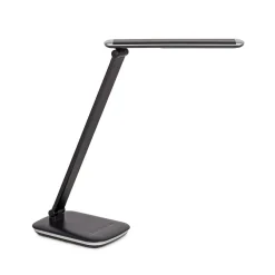LED-bordlampe MAULjazzy, sort, højde 43 cm, dæmpbar USB-port