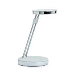 LED-bordlampe MAULpuck, teleskoparm, hvid