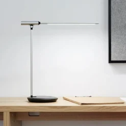 LED-bordlampe MAULrubia, sølvfarvet, dæmpbar, CCT