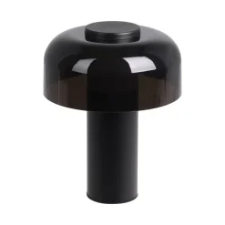 LED-bordlampe Ponente, Ø 16 cm, sort, CCT, dæmpbar