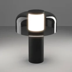 LED-bordlampe Ponente, Ø 16 cm, sort, CCT, dæmpbar