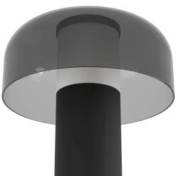 LED-bordlampe Ponente, Ø 16 cm, sort, CCT, dæmpbar