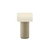 LED-bordlampe Tiny-B, sandfarvet, højde 13 cm, IP54