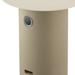 LED-bordlampe Tiny-B, sandfarvet, højde 13 cm, IP54