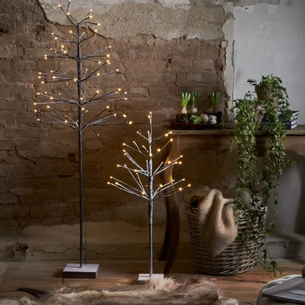 LED-dekorationstræ Snefrosttræ IP20 Højde 90 cm