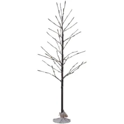 LED-dekorationstræ Tobby Tree IP44 brun højde 120 cm