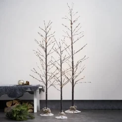 LED-dekorationstræ Tobby Tree IP44 brun højde 150 cm