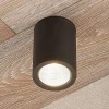 LED-downlight Embla af aluminium IP54, mørkegrå
