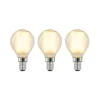 LED-dråbepære E14 4 W 2.700 K mat dæmpes, 3 stk
