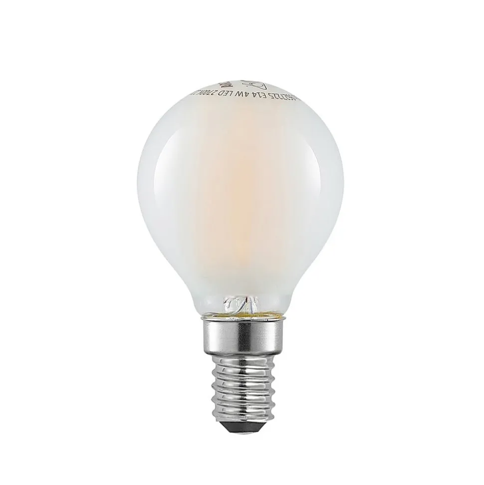LED-dråbepære E14 4 W 2.700 K mat dæmpes, 3 stk