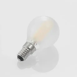 LED-dråbepære E14 4 W 2.700 K mat dæmpes, 3 stk