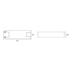 LED-driver Basic, CC, V8-40-1050mA/40V