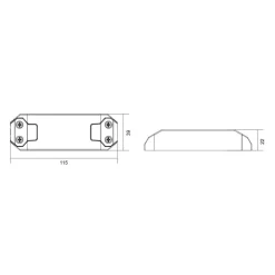 LED-driver Basic, dæmpbar, CC, D35009UF/9W