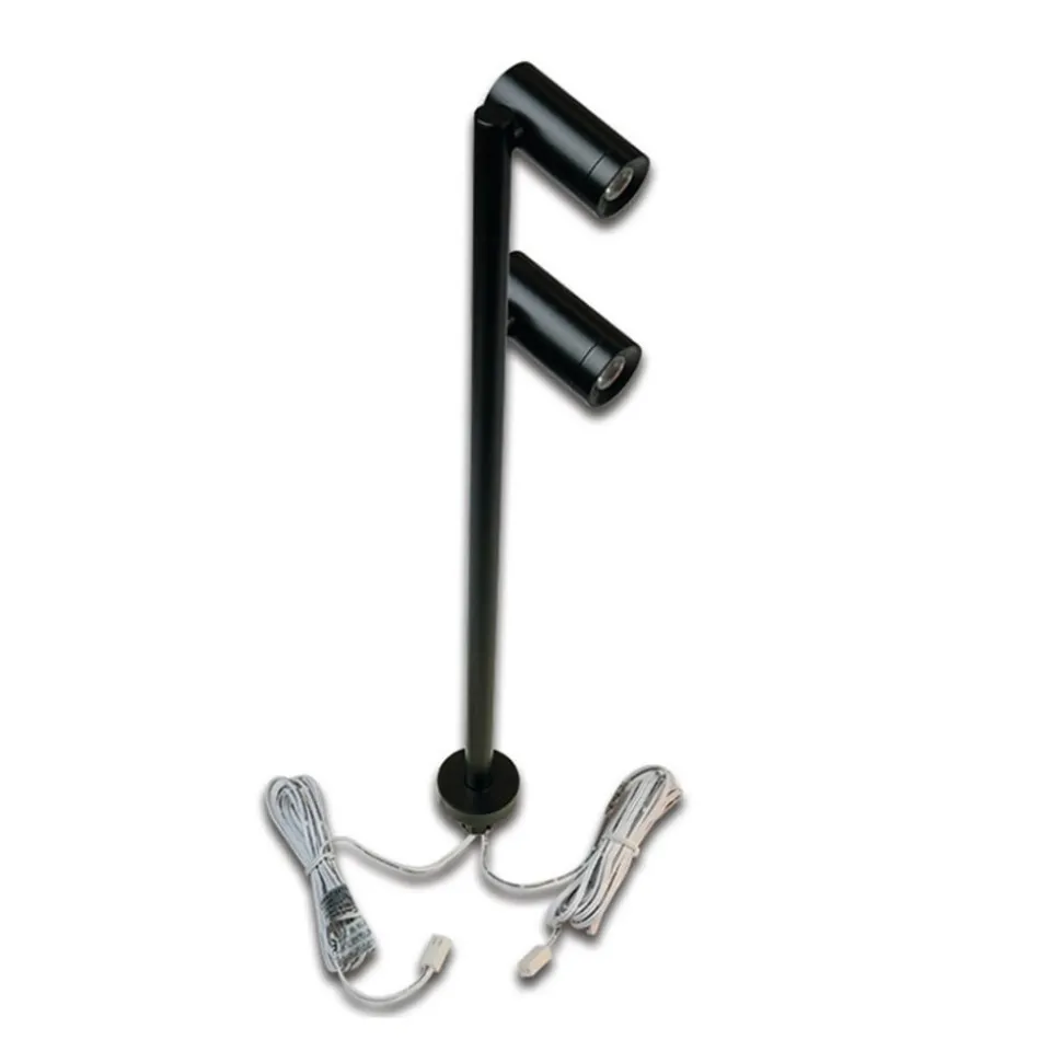 LED Duo Spot 2 x 3 W, sort, 3.000 K