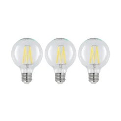 LED E27 8 W G80 2.700 K filament dæmpes klar 3 stk