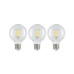LED E27 4 W G80 2.700 K filament dæmpes klar 3 stk