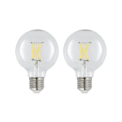 LED E27 4 W G80 2.700 K filament dæmpes klar 2 stk