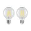 LED E27 8 W G80 2.700 K filament dæmpes klar 2 stk