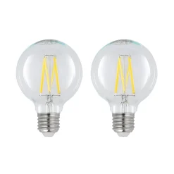 LED E27 8 W G80 2.700 K filament dæmpes klar 2 stk