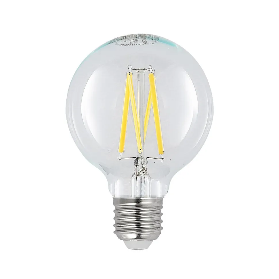 LED E27 8 W G80 2.700 K filament dæmpes klar 2 stk