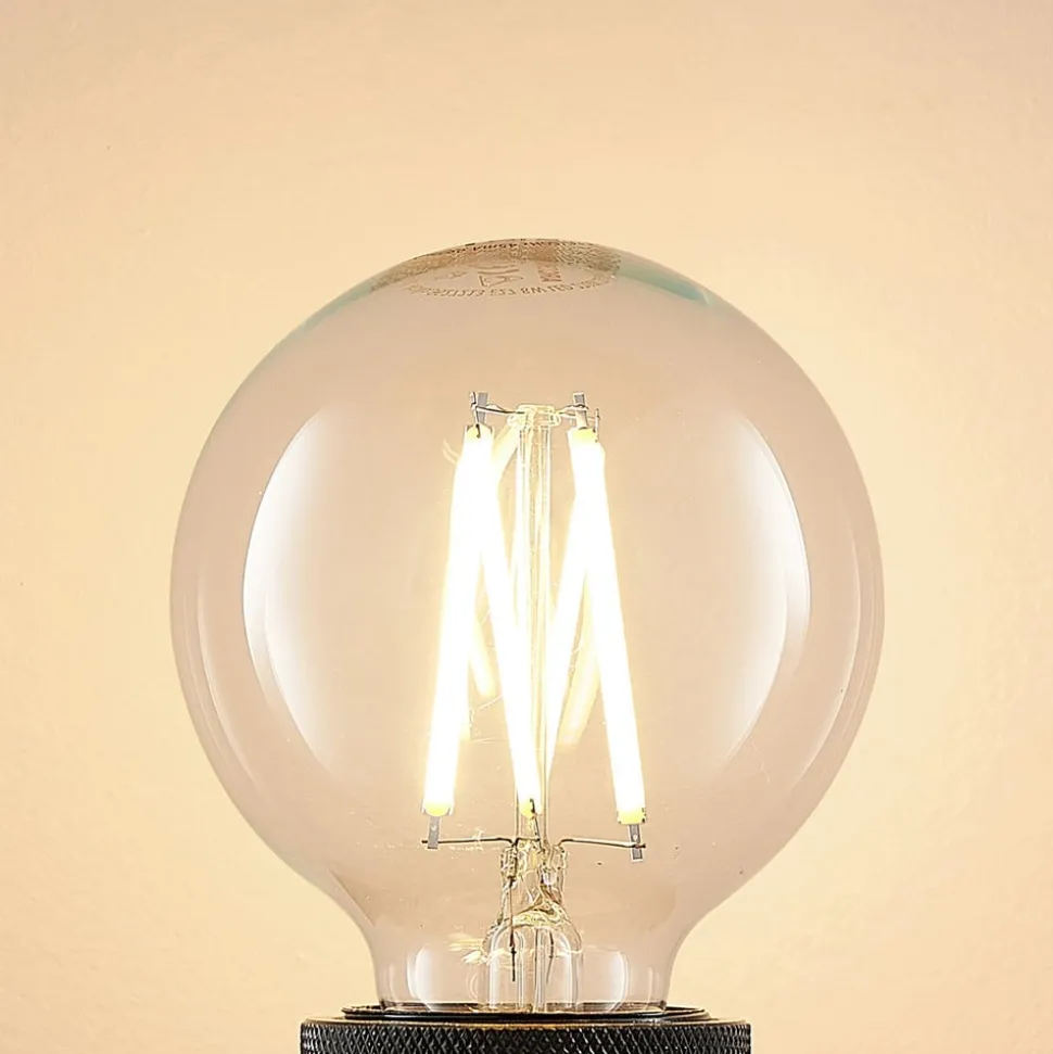 LED E27 8 W G80 2.700 K filament dæmpes klar 2 stk