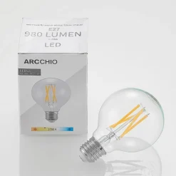 LED E27 8 W G80 2.700 K filament dæmpes klar 2 stk