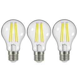 LED-filament E27 3,8 W 2.700 K 806 lm klar, 3 stk